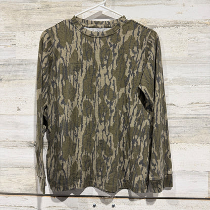 Magellan Hunt Gear Boys Youth L Green Mossy Oak Bottomland Camo Cotton Blend EUC0