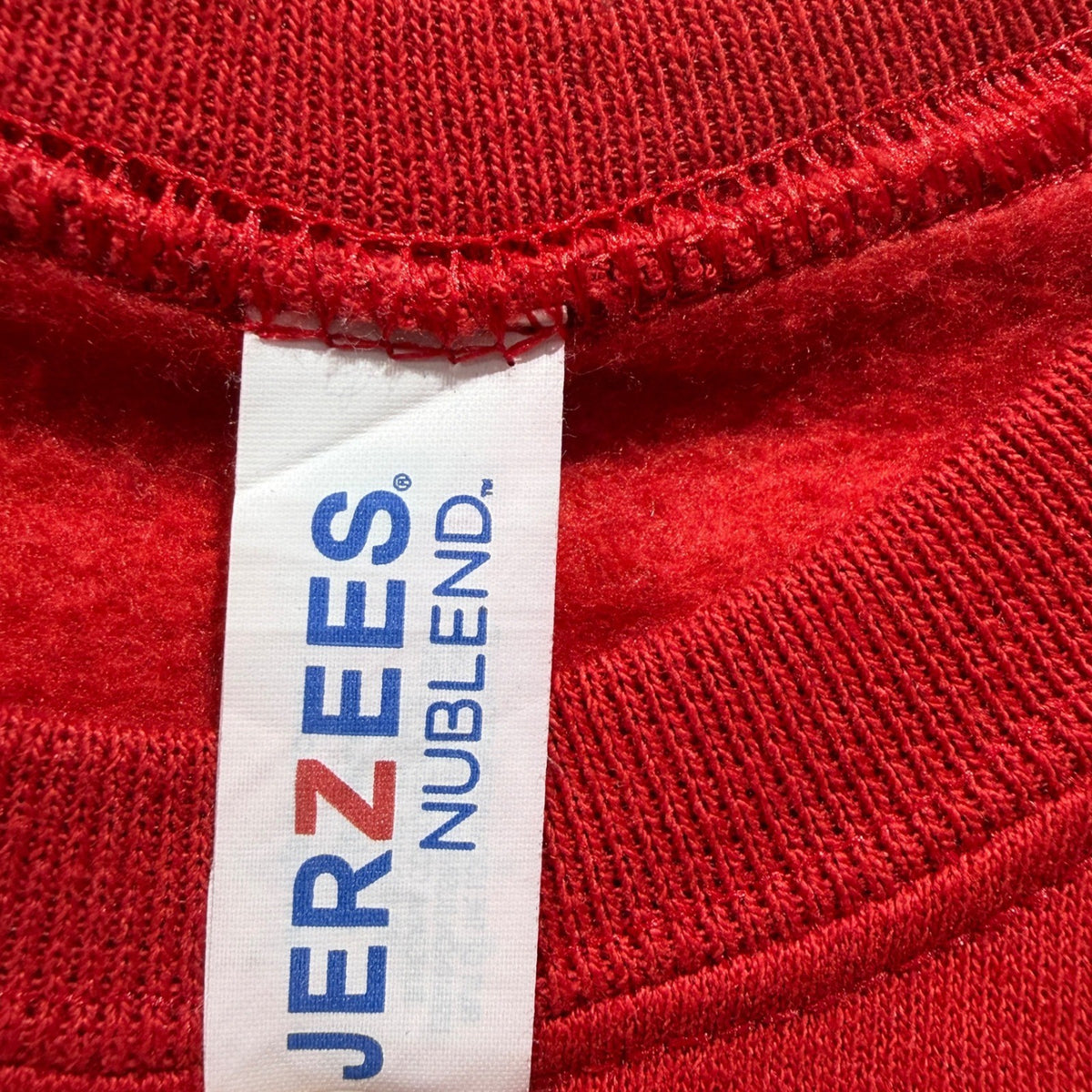 Jerzees NuBlend Merry Sequin Sweatshirt Youth Small Red Cotton Blend Holiday EUC2
