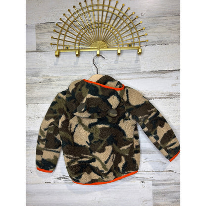 The North Face Fleece Jacket Baby Boy 12-18M Camo Sherpa Hooded Gorpcore GUC4