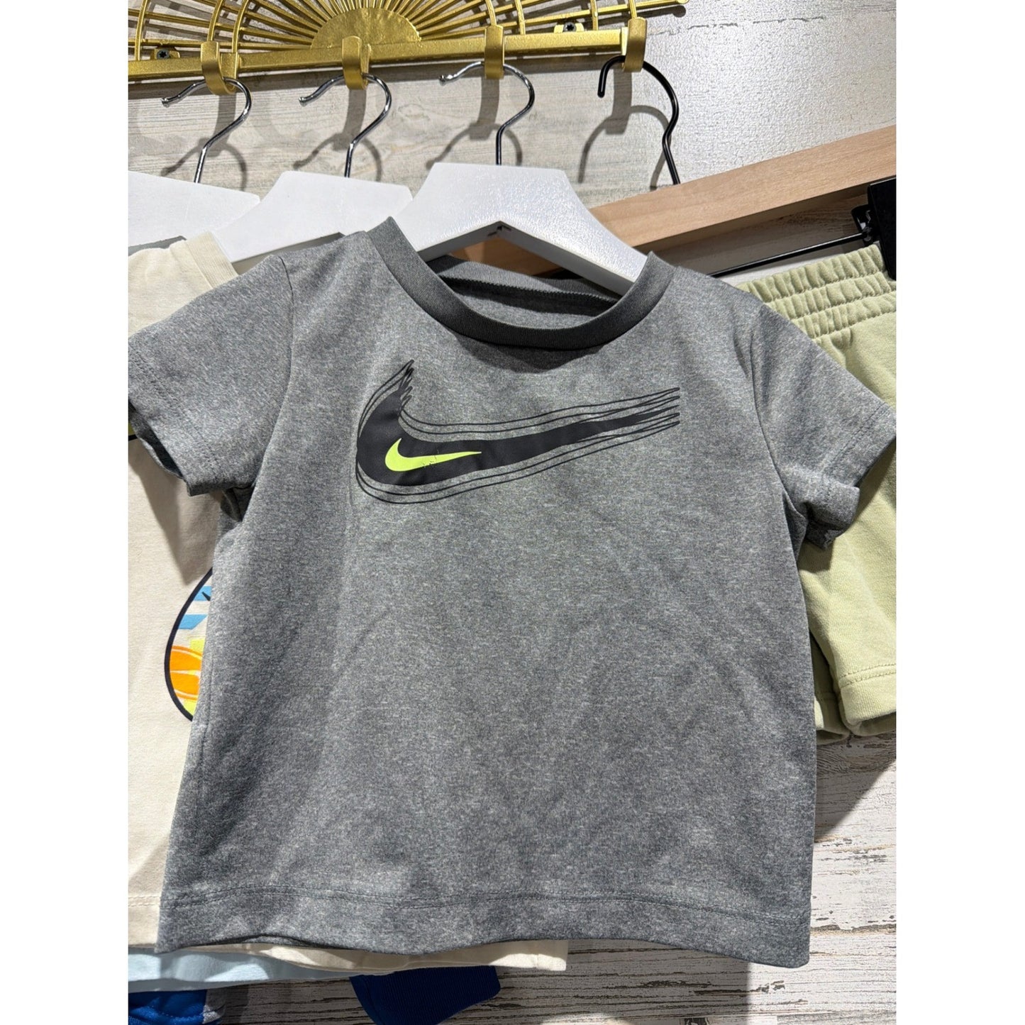 Nike Outfit Bundle Boys 18-24M Blue Grey Green Dri-FIT Sporty 6 Pieces1