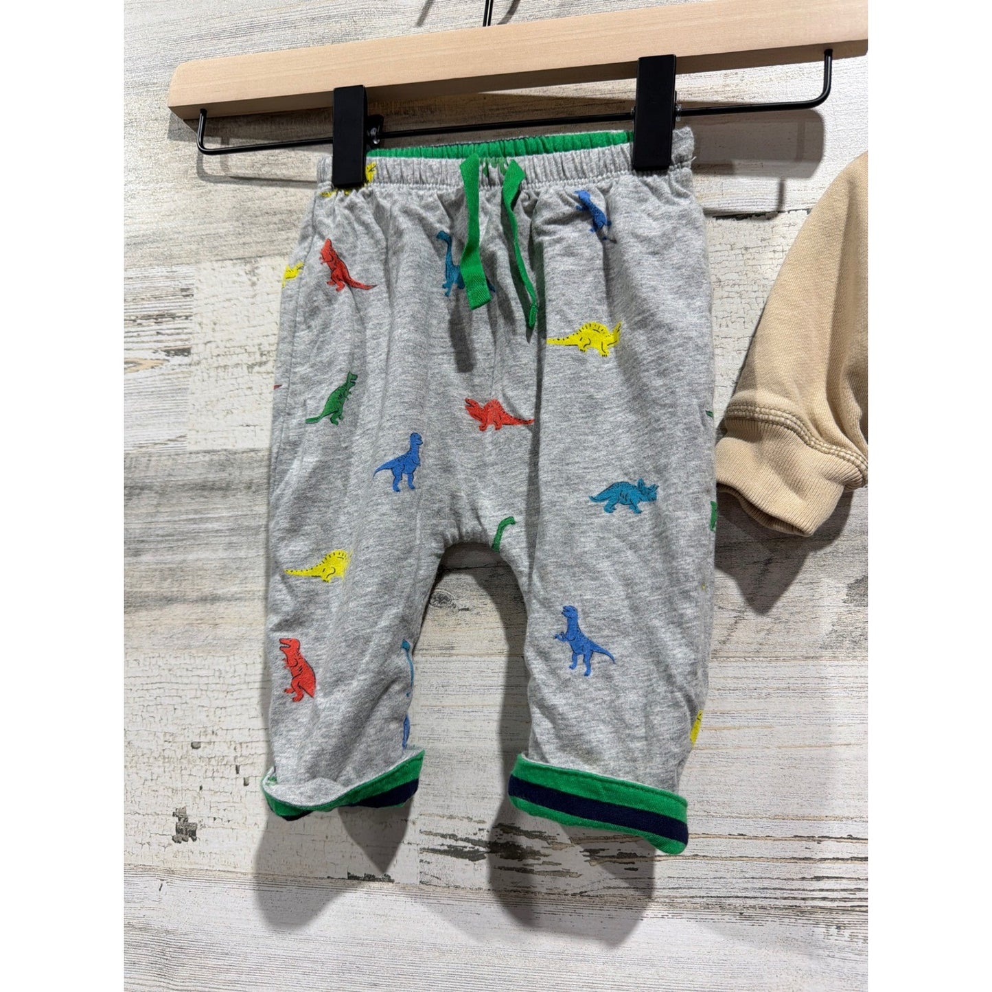 Baby Gap Sweatshirt Bundle Boys 3-6M Soft  Dinosaur Reversible EUC4