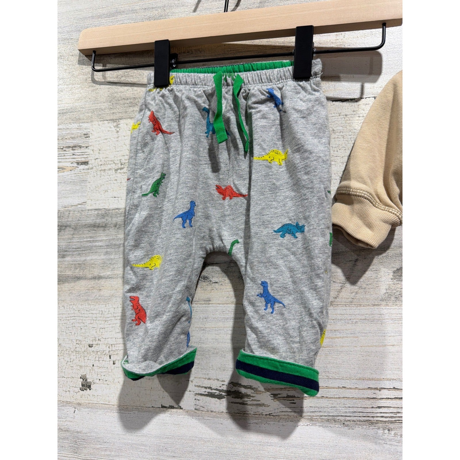 Baby Gap Sweatshirt Bundle Boys 3-6M Soft  Dinosaur Reversible EUC4