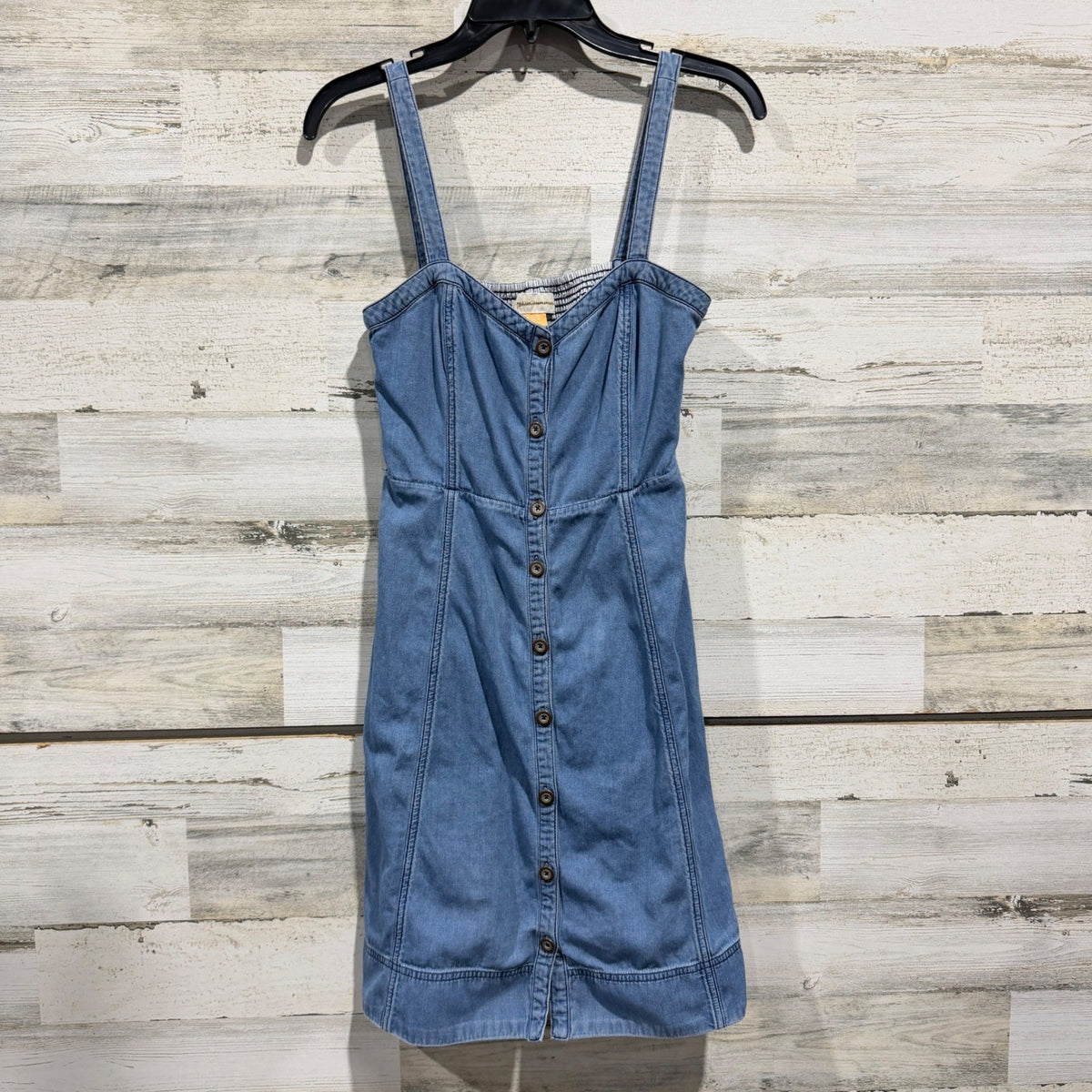 Pilcro and the Letterpress Denim Mini Dress Women 2 Blue Cotton Boho Summer EUC0