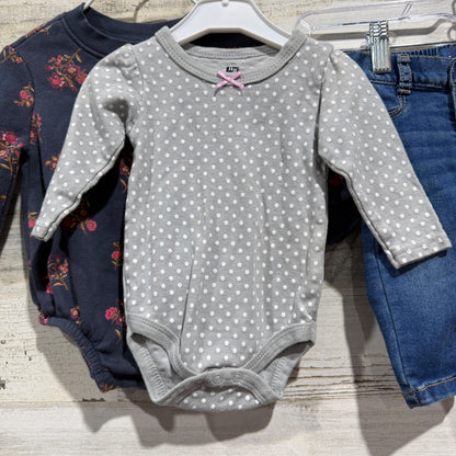 Old Navy HB Baby Clothing Bundle Girls 3-6M Long Sleeve Pants Denim EUC3