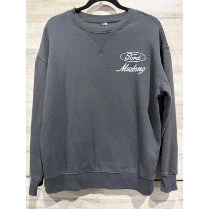 Old Navy Sweatshirt Kids XL 14/16 Gray Ford Mustang Graphic Carcore EUC0