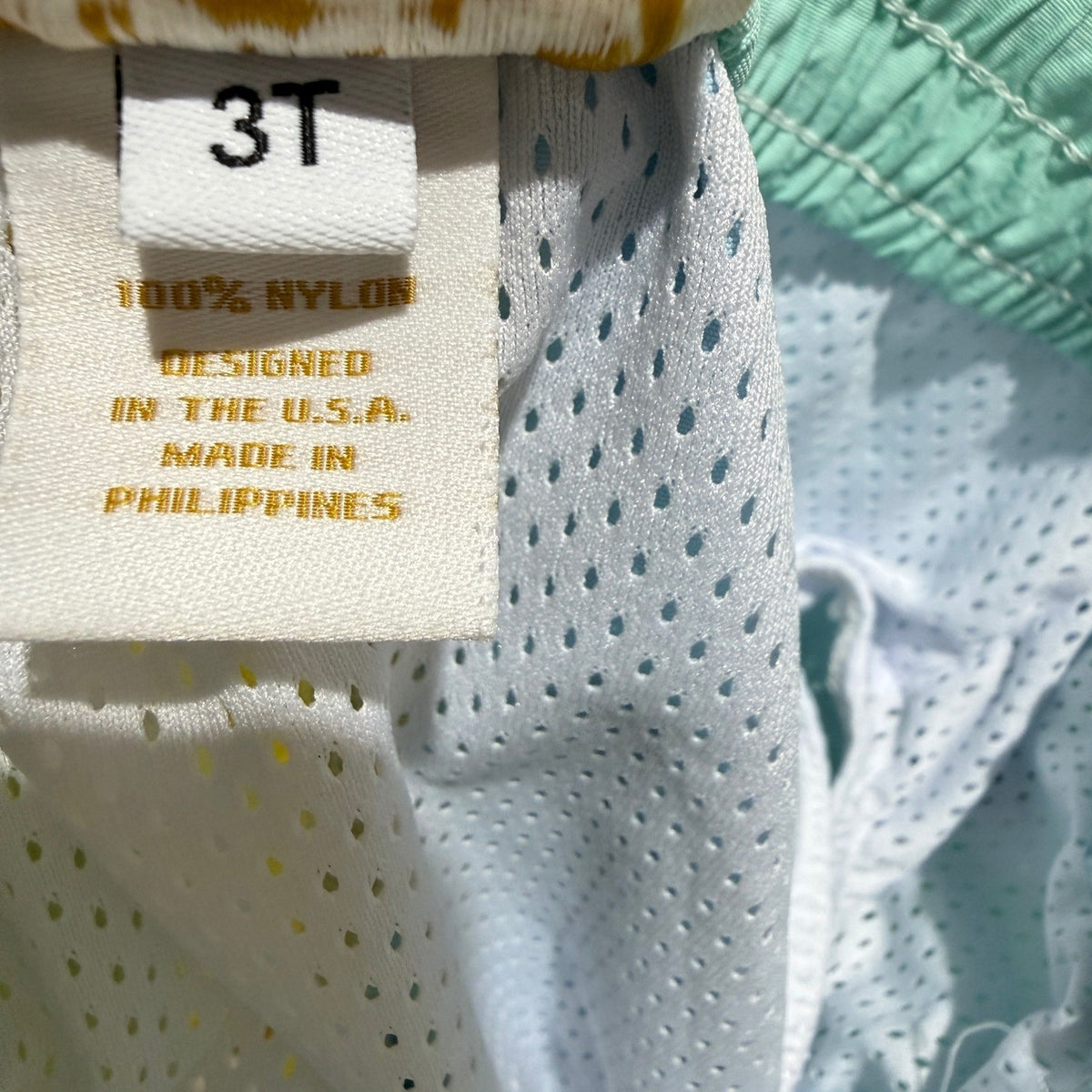 The Beaufort Bonnet Company Swim Trunks Boys 3T Colorblock Preppy EUC5
