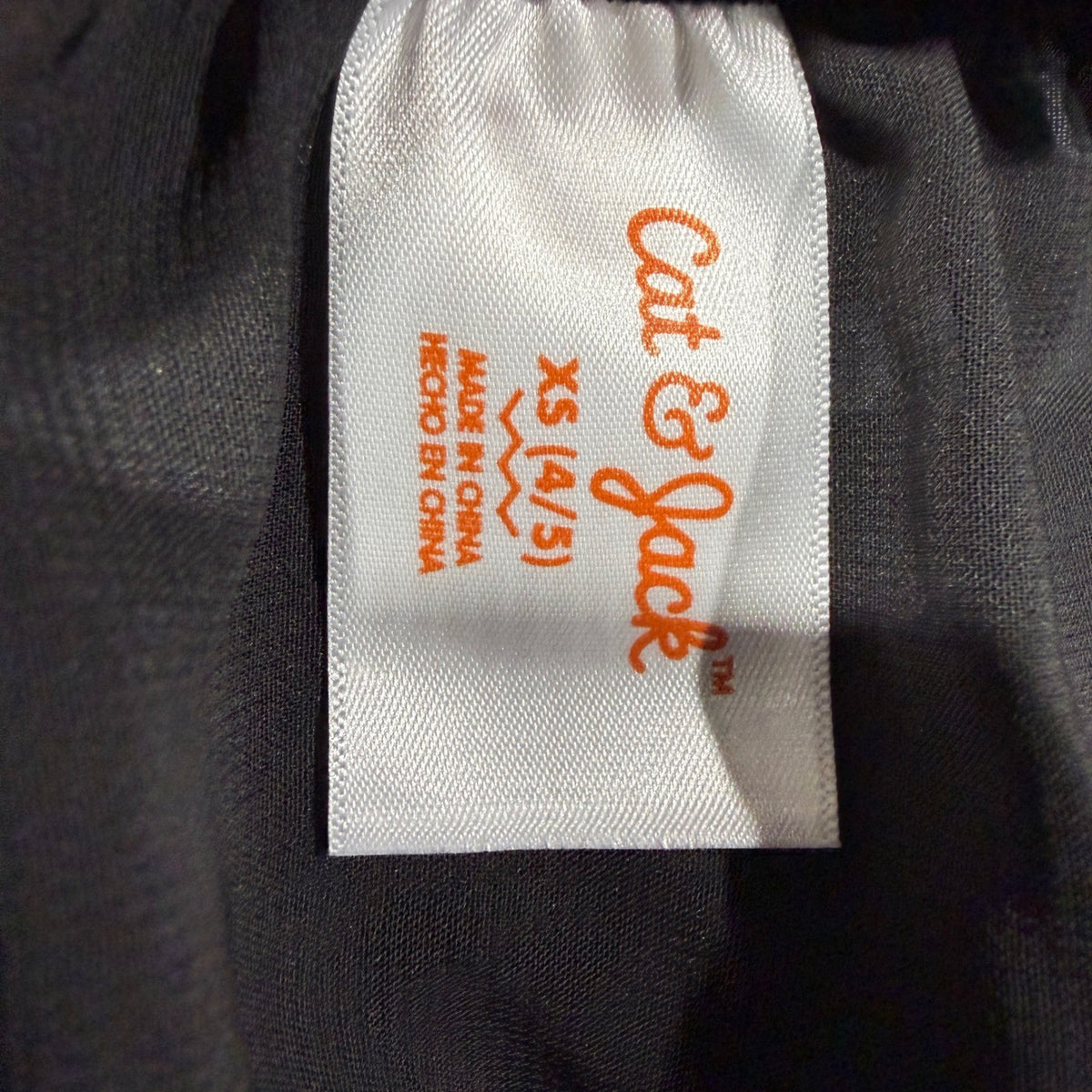 Cat & Jack Ballet Skirt Girls XS 4/5 Black Dancewear NWT4