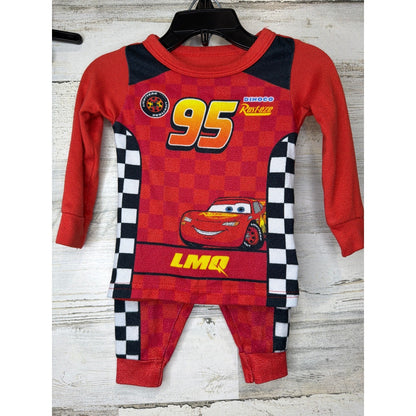 Disney Pixar Pajama Bundle Boys 12M Red Yellow Toy Story Cars Woody Lightning3