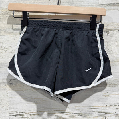 Nike Dri-FIT Tempo Running Shorts Girls S Black Polyester Activewear EUC0