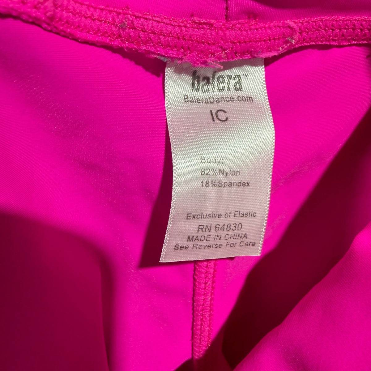 Balera Dance Shorts Girls IC Pink Nylon Spandex Athletic2