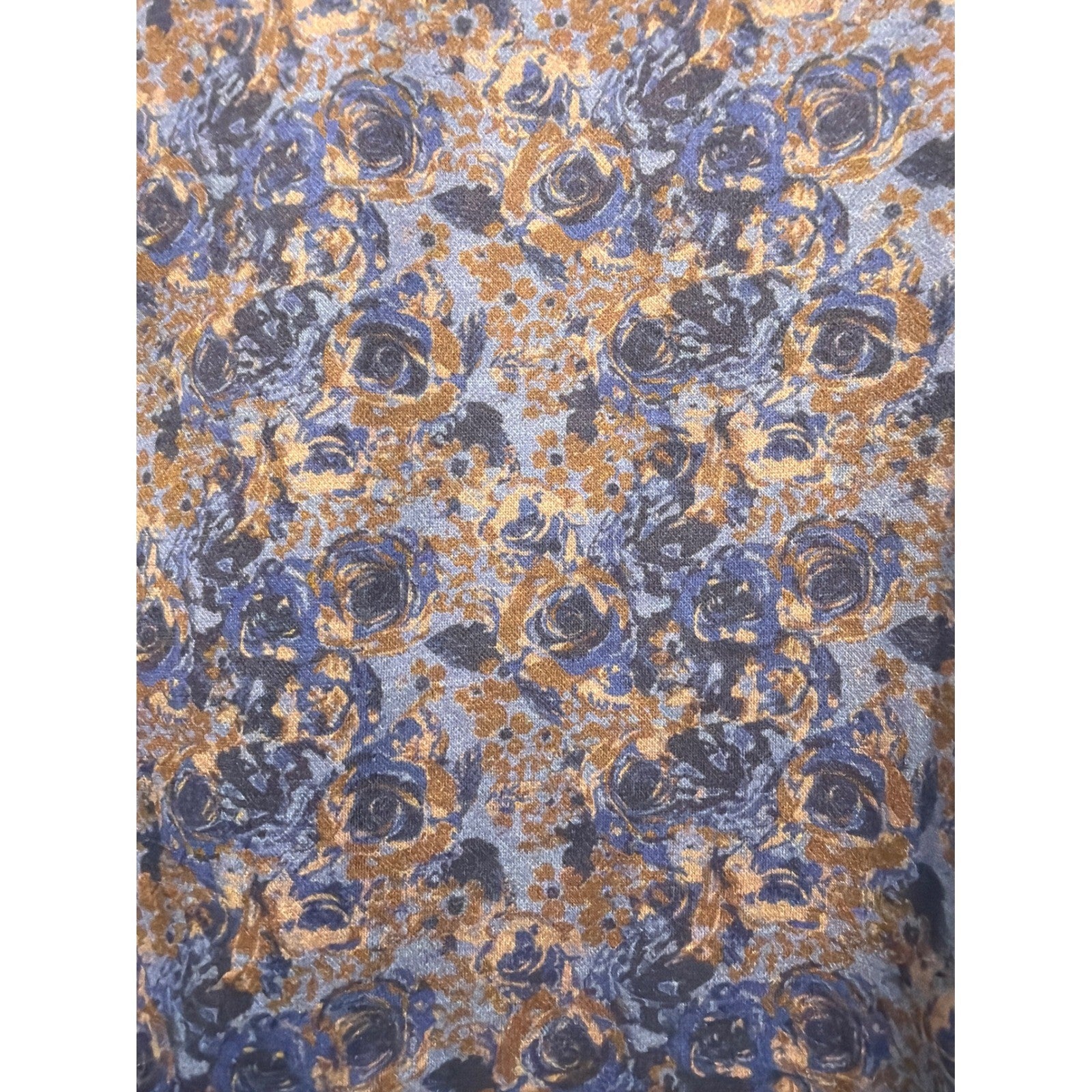 Johnston & Murphy Button Up Boys S 6-7 Purple Floral XC Flex Cotton EUC5