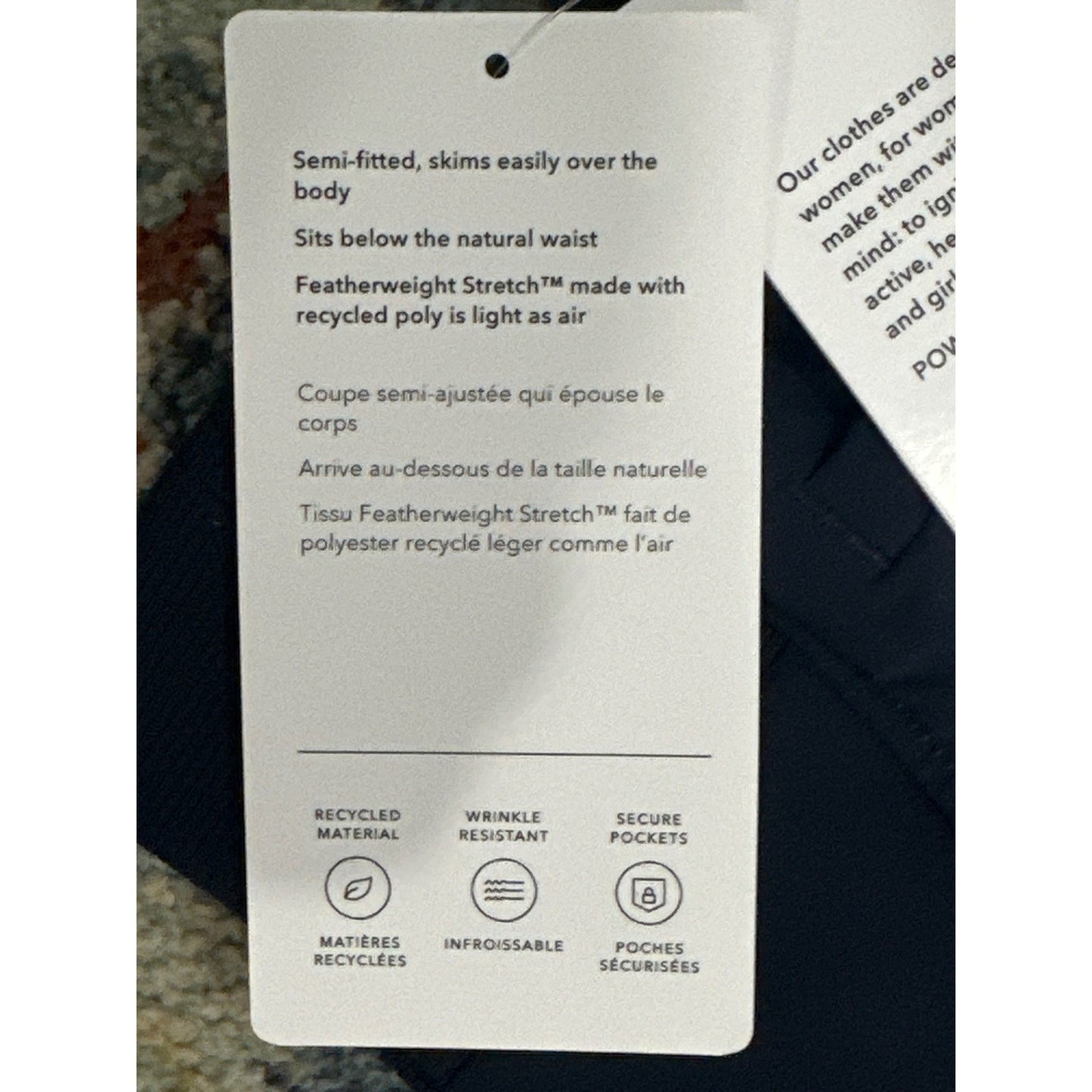 Athleta Brooklyn Skort Women 14 Navy Blue Active Travel Golf Mini Skirt NWT4