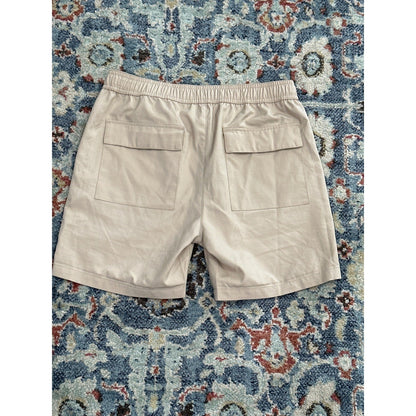 Scene & Heard Chino Shorts Boys 14/16 Khaki Elastic Drawstring Ripstop EUC2
