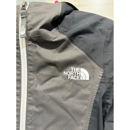 The North Face DryVent Jacket Girls S 7/8 Black Grey Hooded Gorpcore GUC1