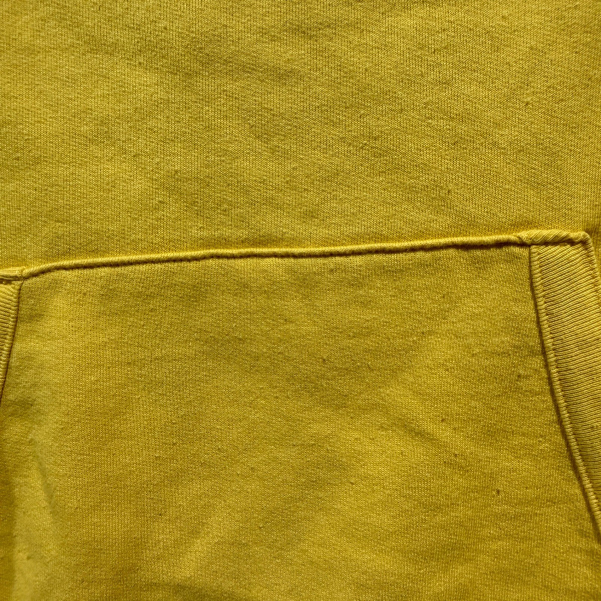 Champion Script Logo Hoodie Women Small Yellow Poly Cotton Athleisure Flawed*2