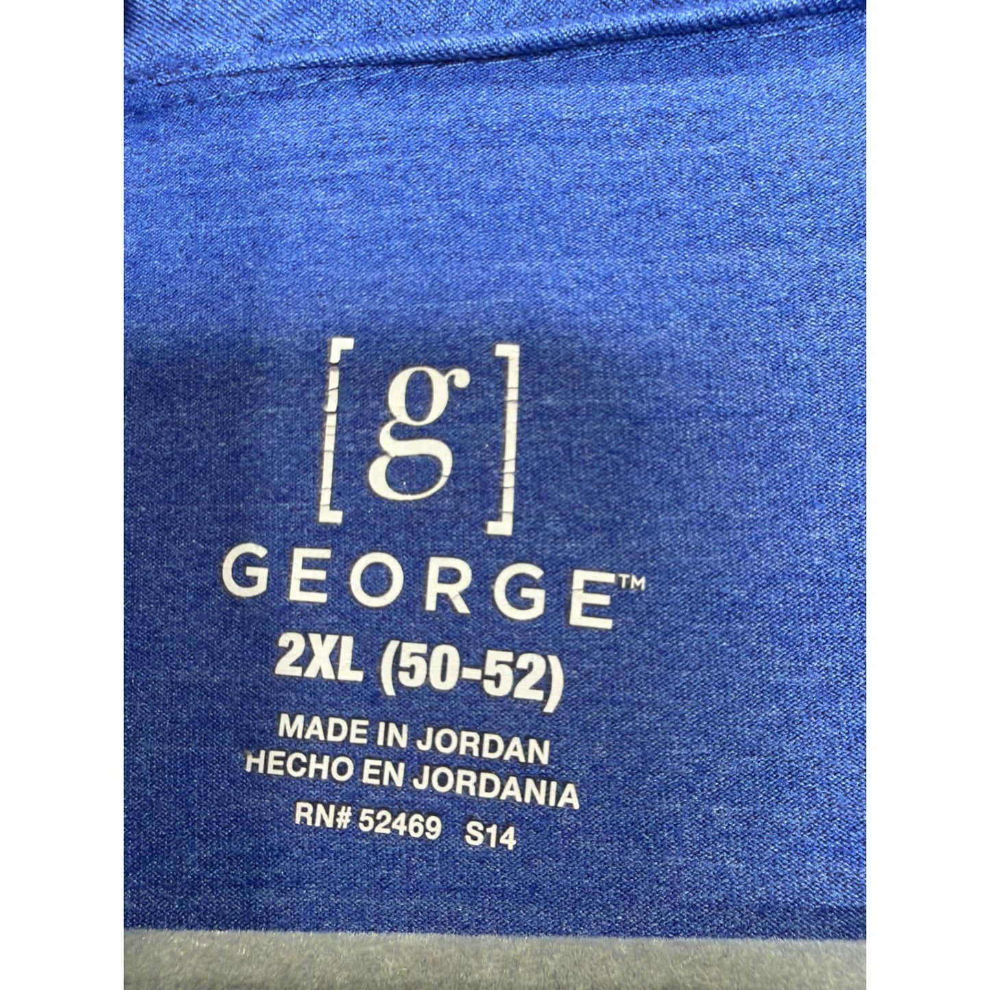 Claiborne George Polo Shirts Men XXL Blue Slim Stretch Bundle Dadcore4