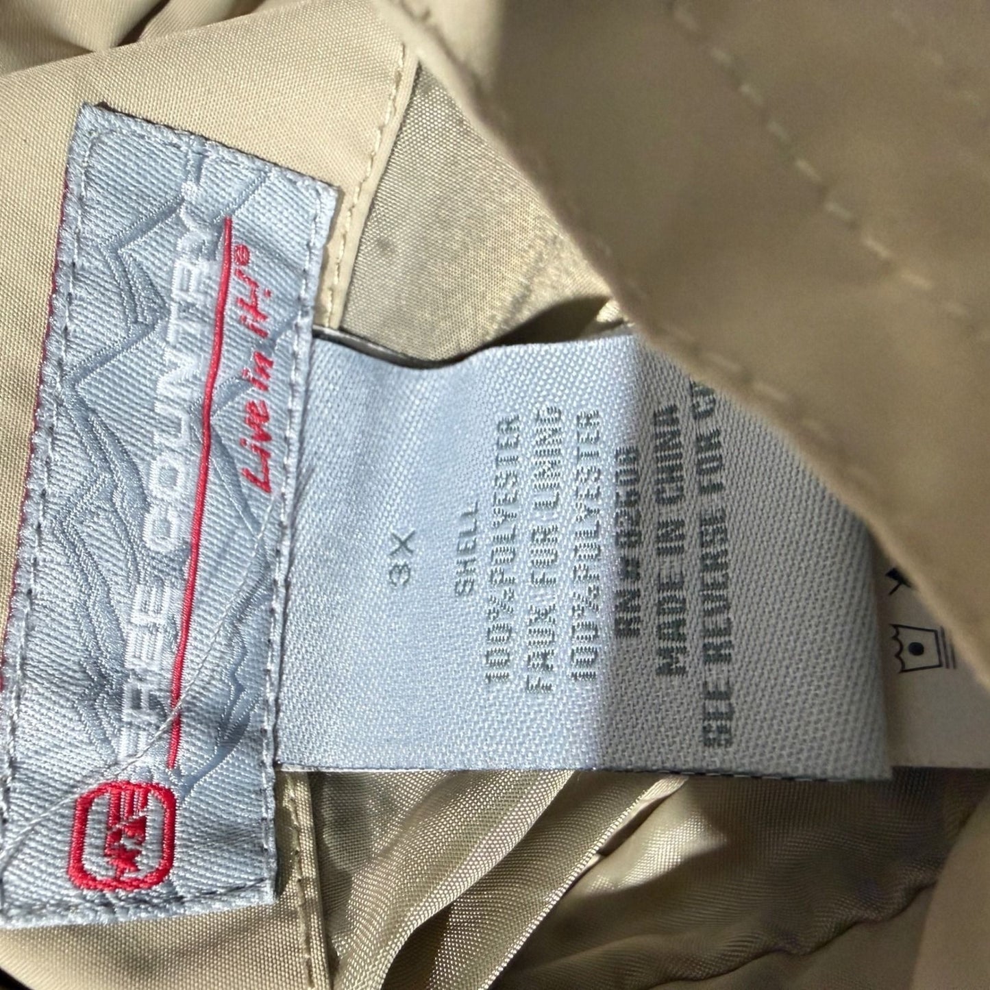 Free Country Jacket Women 3X Tan Faux Fur Lined Hooded EUC2