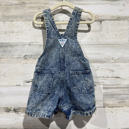 Vintage OshKosh B'gosh Vestbak Shortalls Kids 3T Blue Acid Wash Denim5