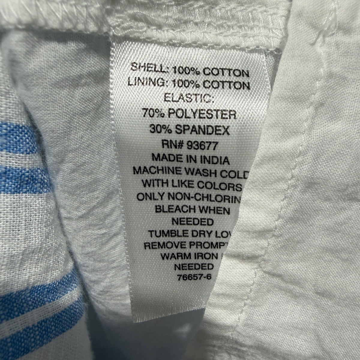 Arizona Jean Co Tiered Dress Women XL Blue White Striped Cotton Boho EUC5