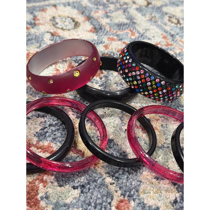 Jewelry Lot Women Multi Bangle Cross Earrings Gothic Y2K EUC4