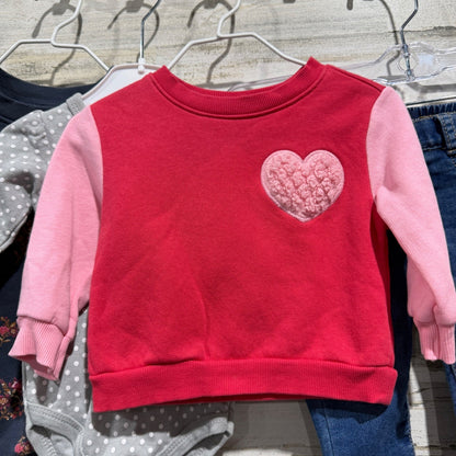 Old Navy HB Baby Clothing Bundle Girls 3-6M Long Sleeve Pants Denim EUC1
