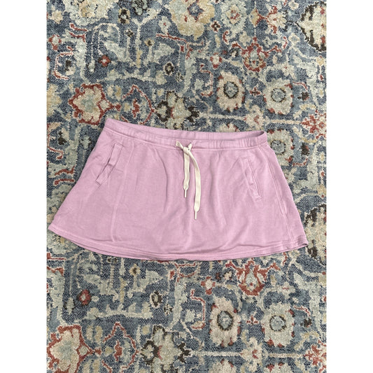 Aerie OFFLINE Skort Women XL Pink Drawstring Athletic Mini EUC0