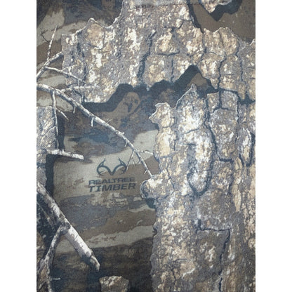 Magellan Quarter Zip Pullover Boys Large Brown Realtree Timber Camo Gorpcore EUC4