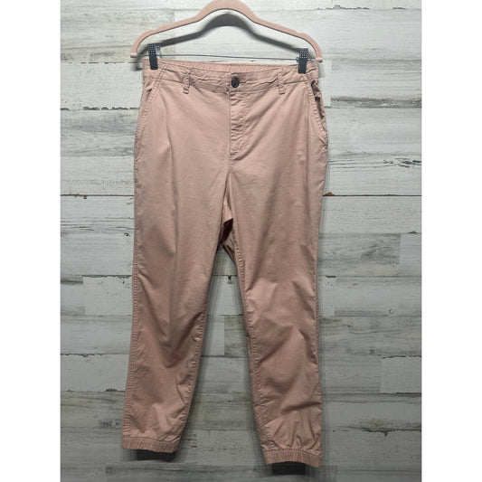 Gap Pants Women Size 10 Peach High Rise Chino Utility Soft Girl EUC0