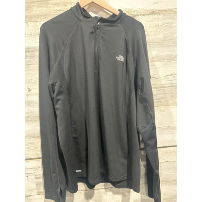 The North Face 1/4 Zip Pullover Mens XXL Black VaporWick Hiking Gorpcore EUC0