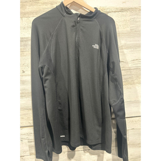 The North Face 1/4 Zip Pullover Mens XXL Black VaporWick Hiking Gorpcore EUC0