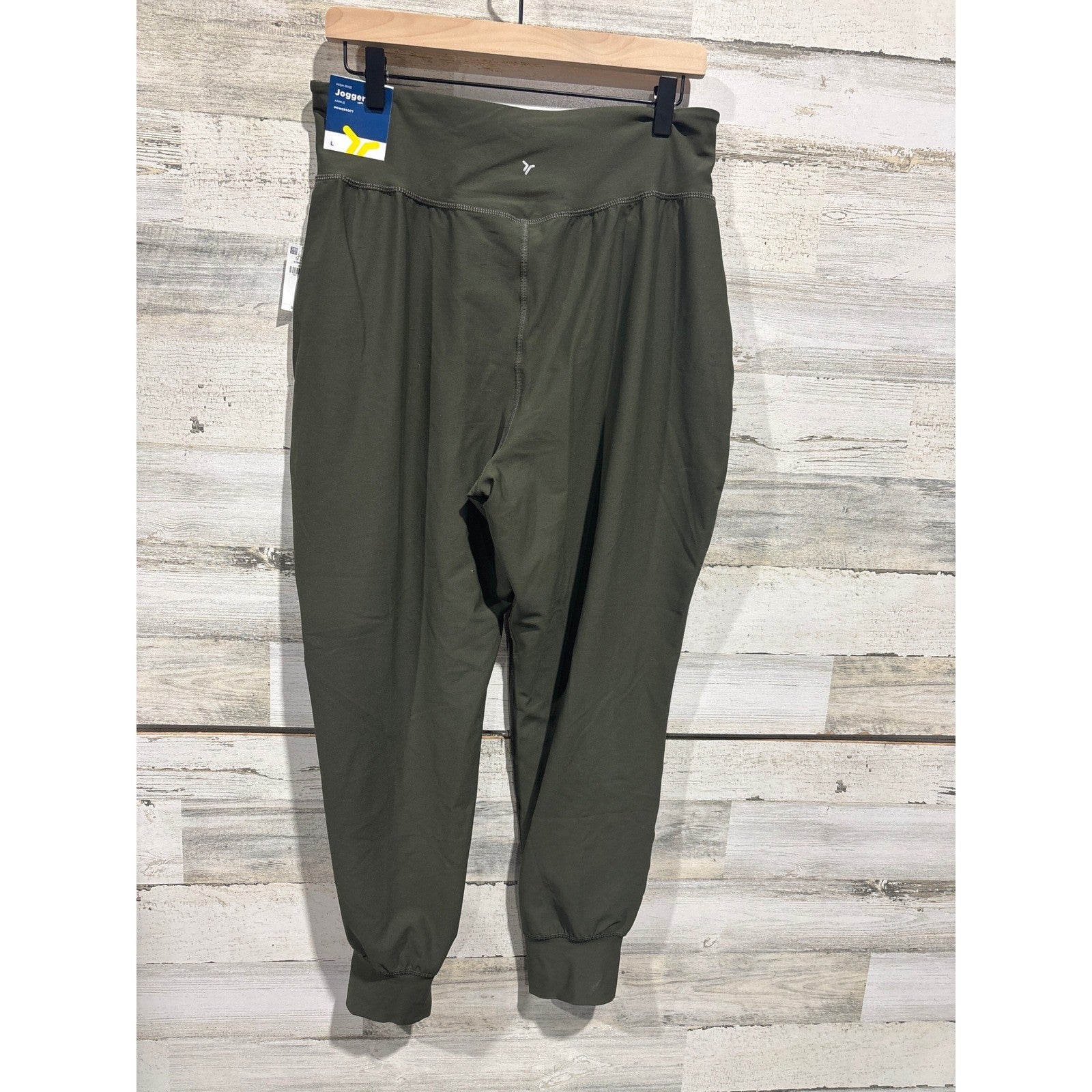 Old Navy Joggers Women Large Green High Waisted Activewear Gorpcore NWT1