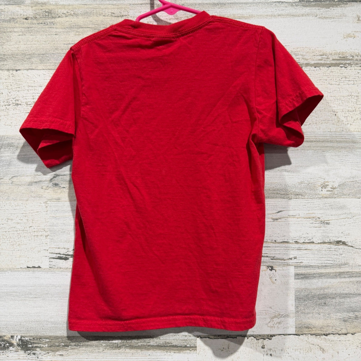 Port & Company Cindy Lou Who Graphic Tee Girls XS Red Cotton Holiday EUC1