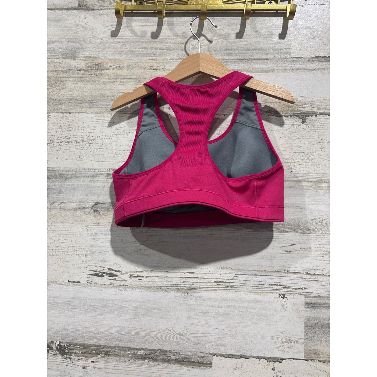 Nike Sports Bra Women Small Pink Racerback Dri-FIT Activewear EUC1