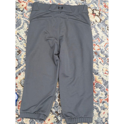 Under Armour Softball Pants Women XS Gray 2 Belts Bundle Athletic Sport EUC5