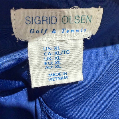 Sigrid Olsen Skort Women XL Blue Lotus Floral Golf Tennis Athletic EUC3