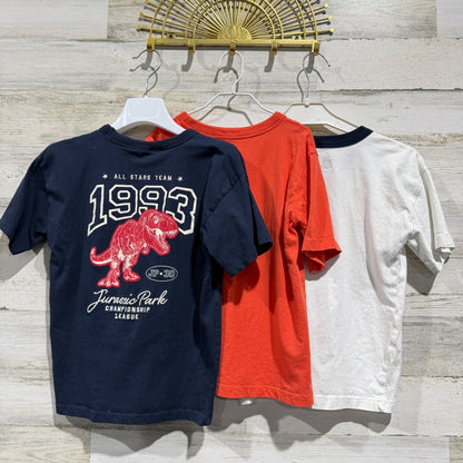 Cotton On Kids Graphic T-Shirt Bundle Boys 7 Multi Jurassic Park Flawed*8