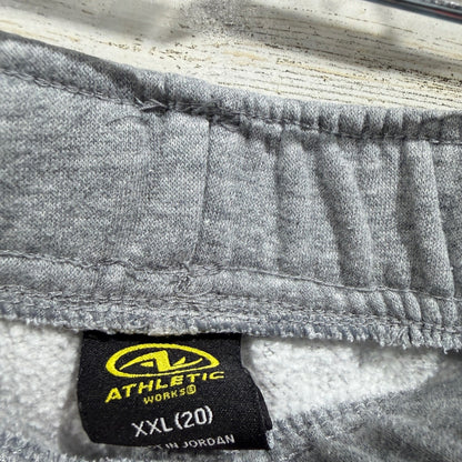 Athletic Works Fleece Sweatpants Women XXL Grey Cotton Blend Casual EUC1