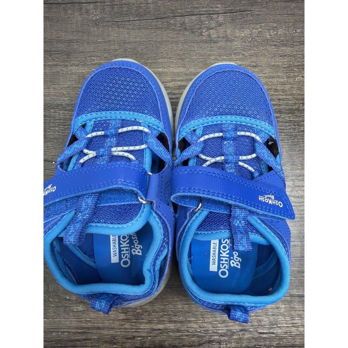 OshKosh Sandals Boys 10 Blue Mesh Closed Toe Athletic Water Sport EUC4