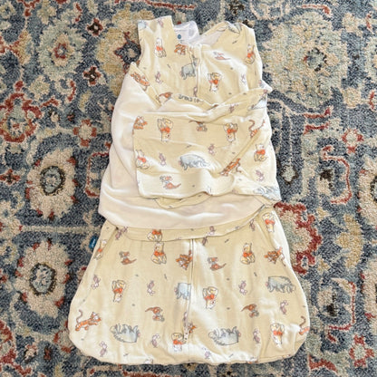 HALO SleepSack Swaddle Unisex Small Cream Winnie the Pooh Disney Cotton EUC0