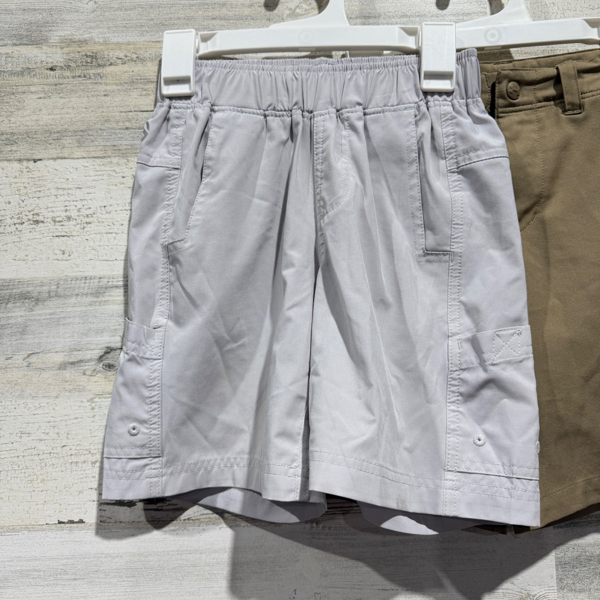 Cat & Jack Under Armour Boys 6 Camo Tee Khaki Fishing Shorts Bundle GUC*2