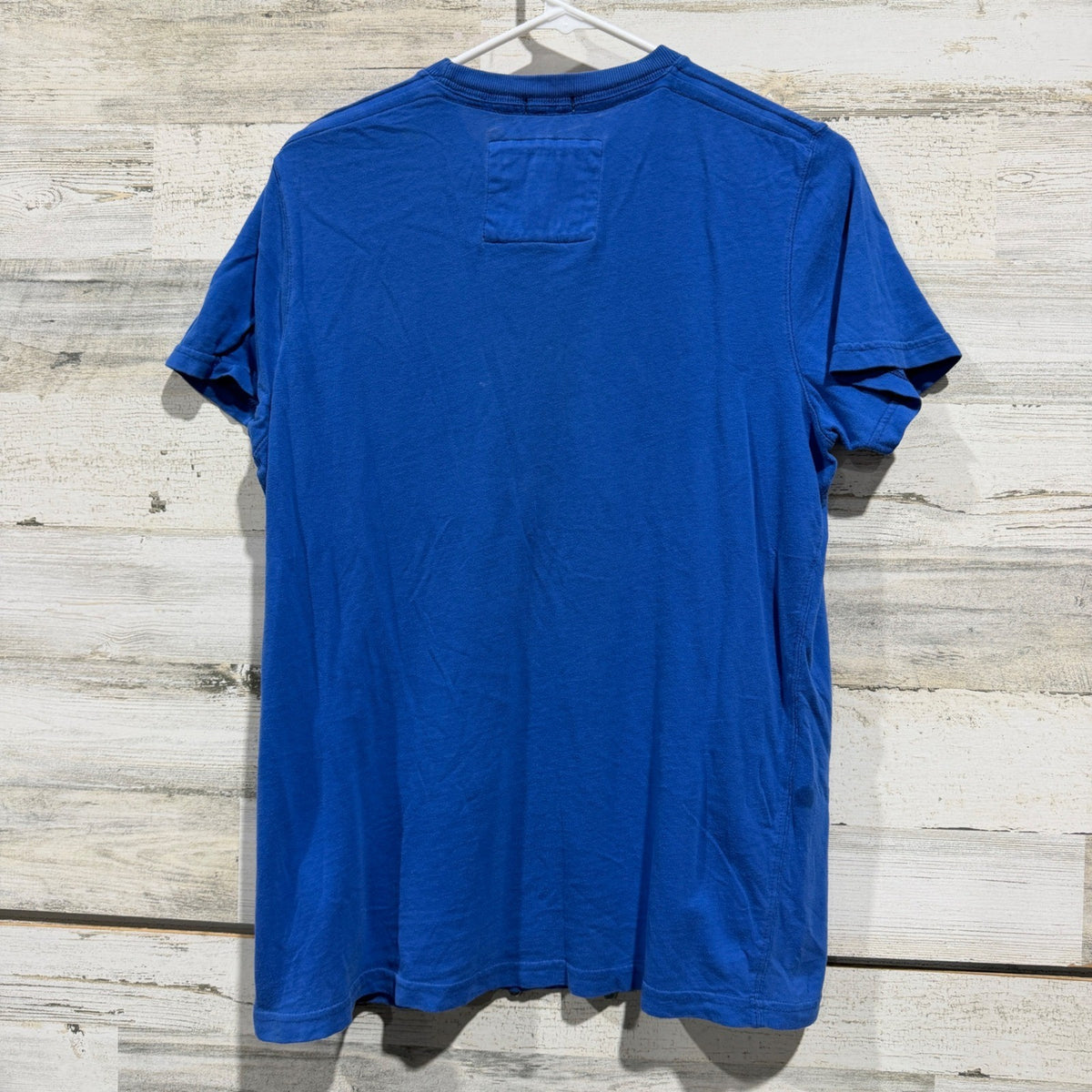 Abercrombie & Fitch Muscle Fit Logo Tee Men Large Blue Cotton Y2K Flawed*7