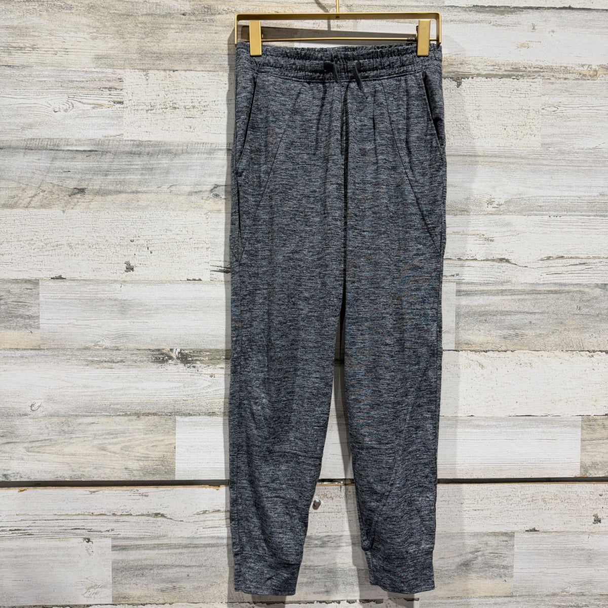 Abercrombie Kids Active Joggers Boys 9/10 Gray Heathered Performance Sporty0