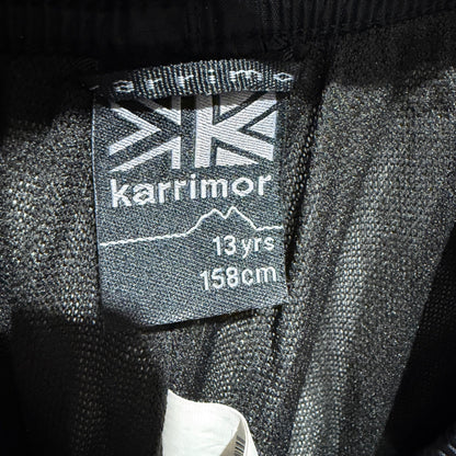 Karrimor Rain Pants Boys 13 Black Weathertite Waterproof Outdoors Nature EUC5