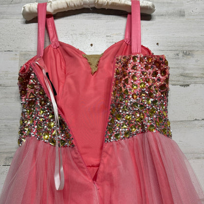 Terani Couture Cocktail Dress Women 10 Pink Sequin Tulle Pageant Glam6