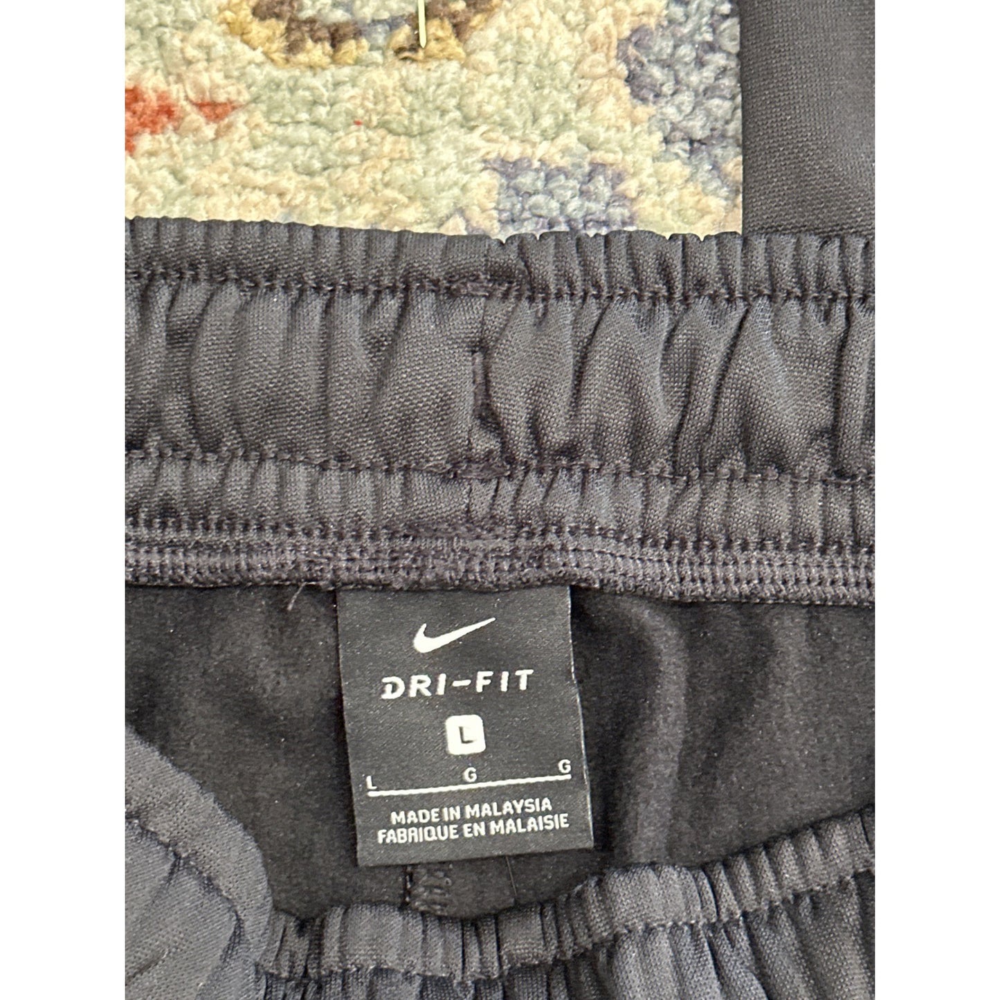 Nike Training Pants Kids Large Black Grey Excellent Dri-FIT Athletic Joggers NWT1