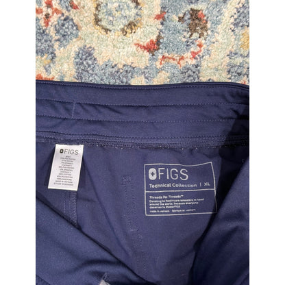 Figs Scrub Pants Women XL Navy Blue Technical Collection Jogger EUC2