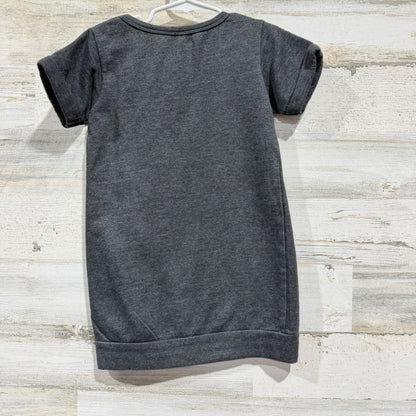 Air Waves Christmas Tunic Girls 5T Gray Merry Graphic Holiday Festive EUC3