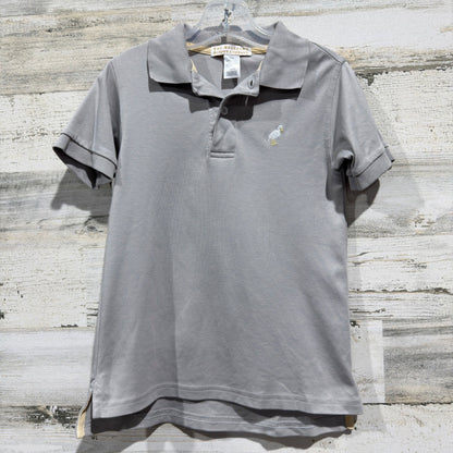 The Beaufort Bonnet Company Polo Shirt Boys 5 Grey Pima Cotton Preppy EUC0