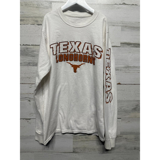 Russell Athletic Long Sleeve T-Shirt Women Small White Texas Longhorns0
