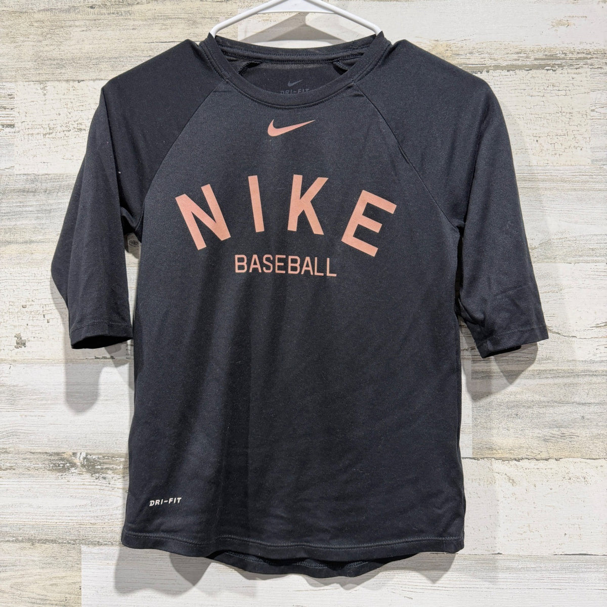 Nike Baseball Dri-FIT Graphic Tee Boys Size S Black Polyester Sporty0